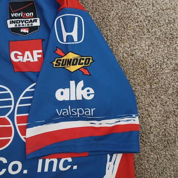 Verizon Indy Car Series A.J. Foyt Honda Racing Jersey Men's Size Large - Picture 4 of 6